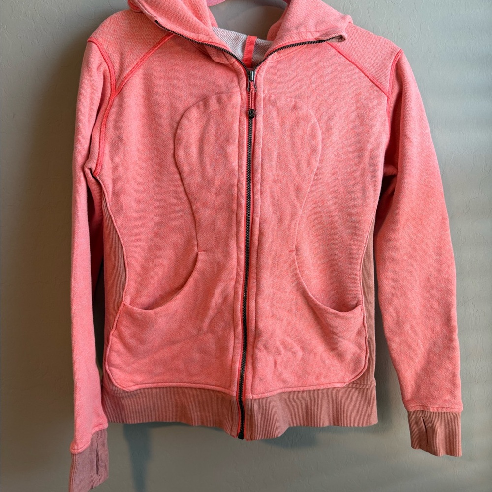 Lululemon Athletica Orange Scuba Hoodie